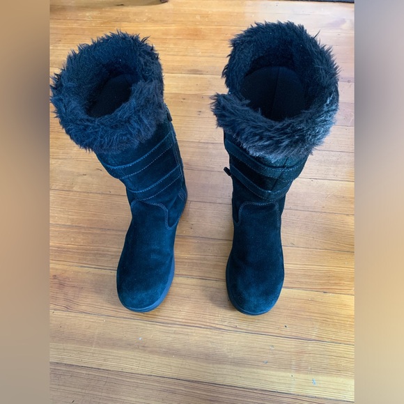 Ll Beam Women’s Nordic Tek2.5 Prima Loft Winter Boots Black Zip Sz 9 buckle Tall - Picture 7 of 16